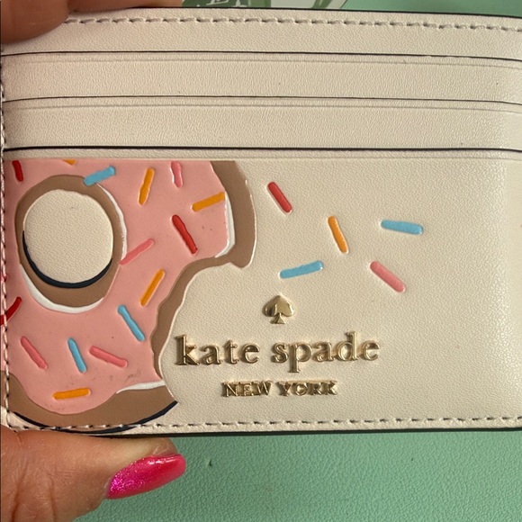 Kate Spade Pink Donut Card Holder - Picture 3 of 8